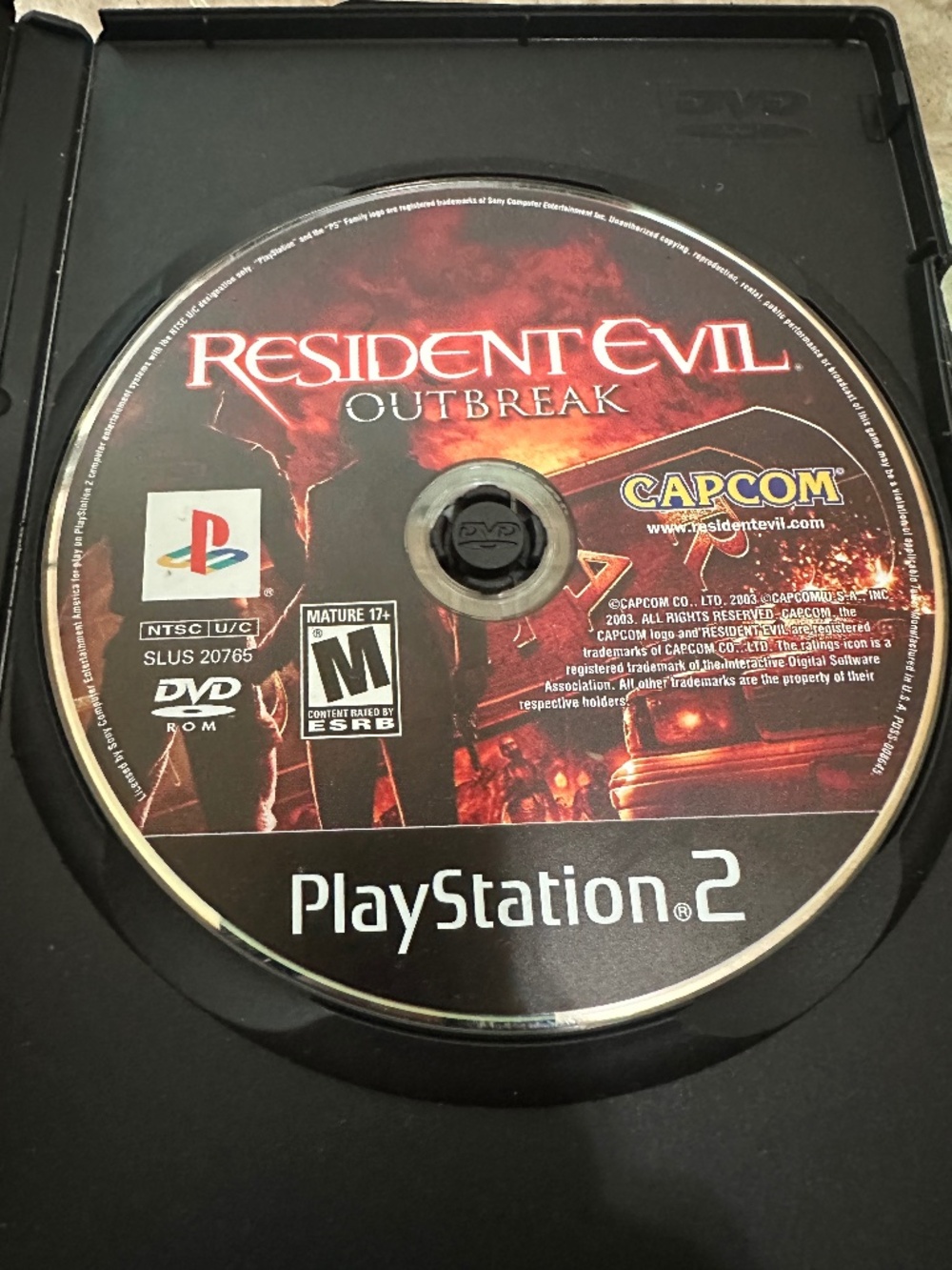 Resident Evil Outbreak PS2 Sony PlayStation 2 2003 DISC ONLY Tested & Working